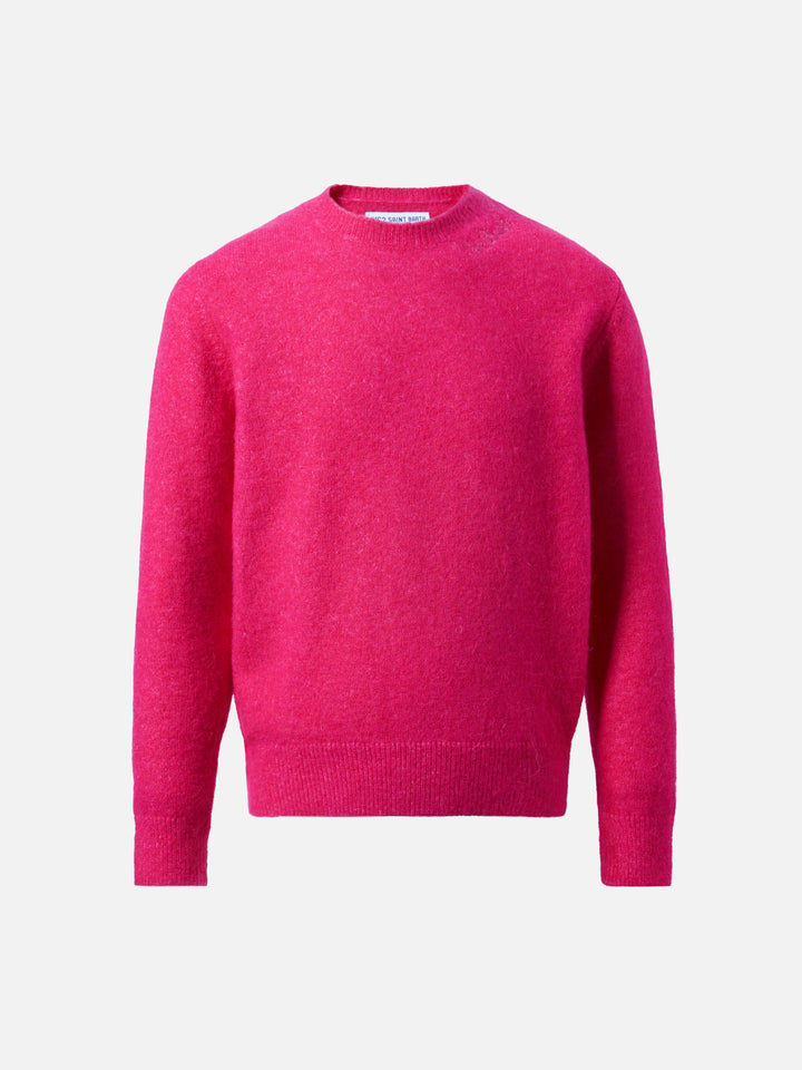 Fuchsia stretch alpaca crewneck Lyle