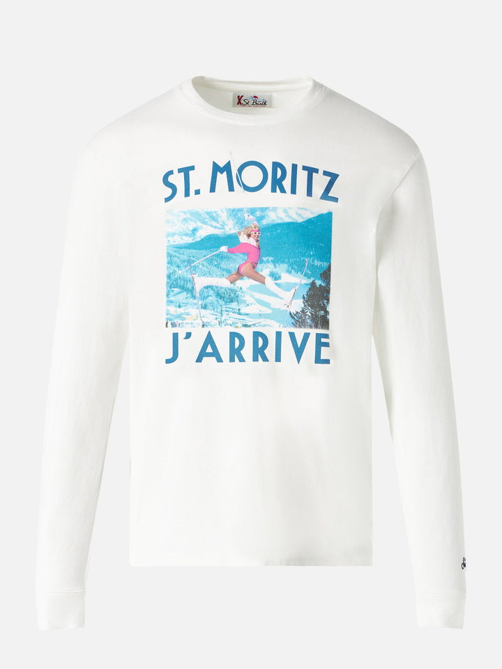 T-shirt Lyon maniche lunghe con stampa