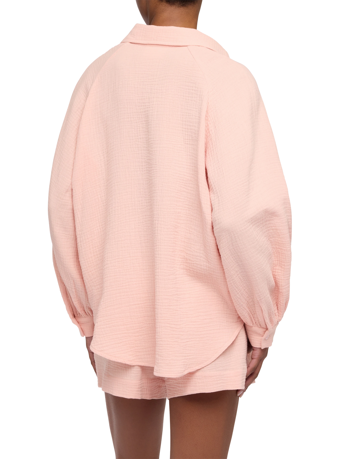 Blusa in mussola rosa Maira