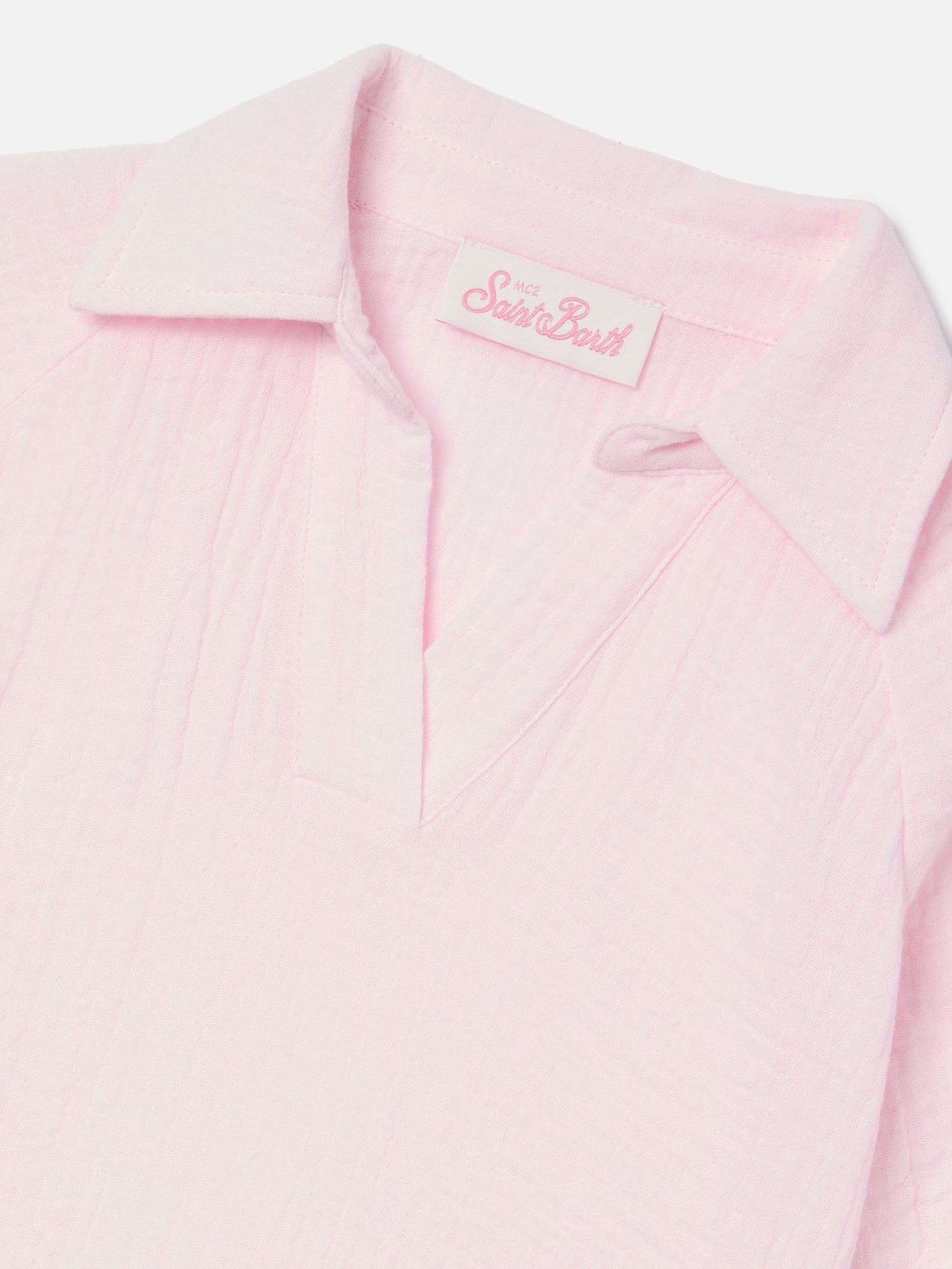 Maira Jr Shirt in pink cotton muslin