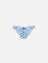 Madame swim briefs with bow and flower print