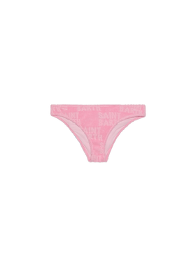 Rosa Frottee-Badehose für Mädchen
