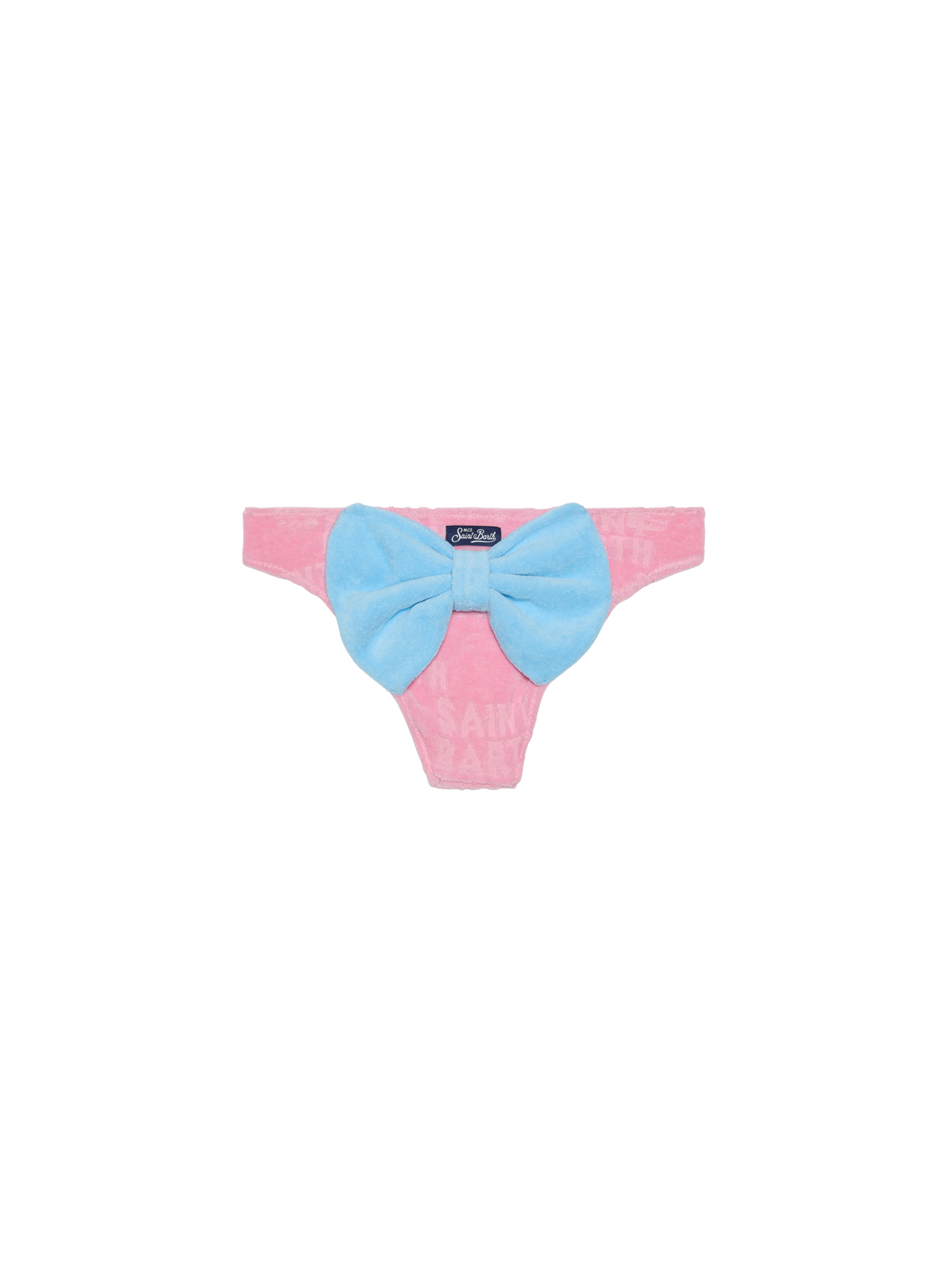 Rosa Frottee-Badehose für Mädchen