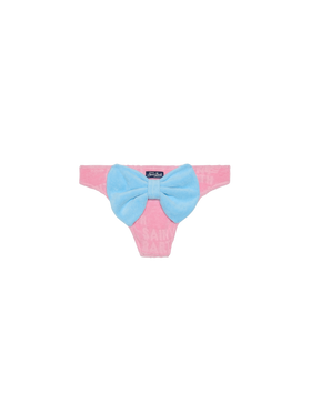Rosa Frottee-Badehose für Mädchen