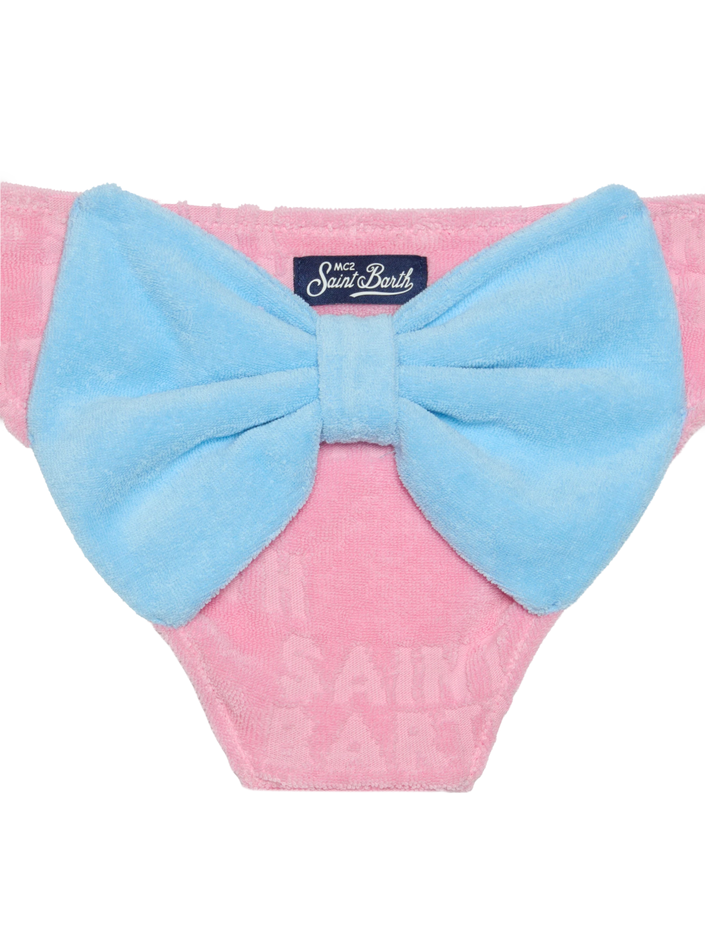 Rosa Frottee-Badehose für Mädchen