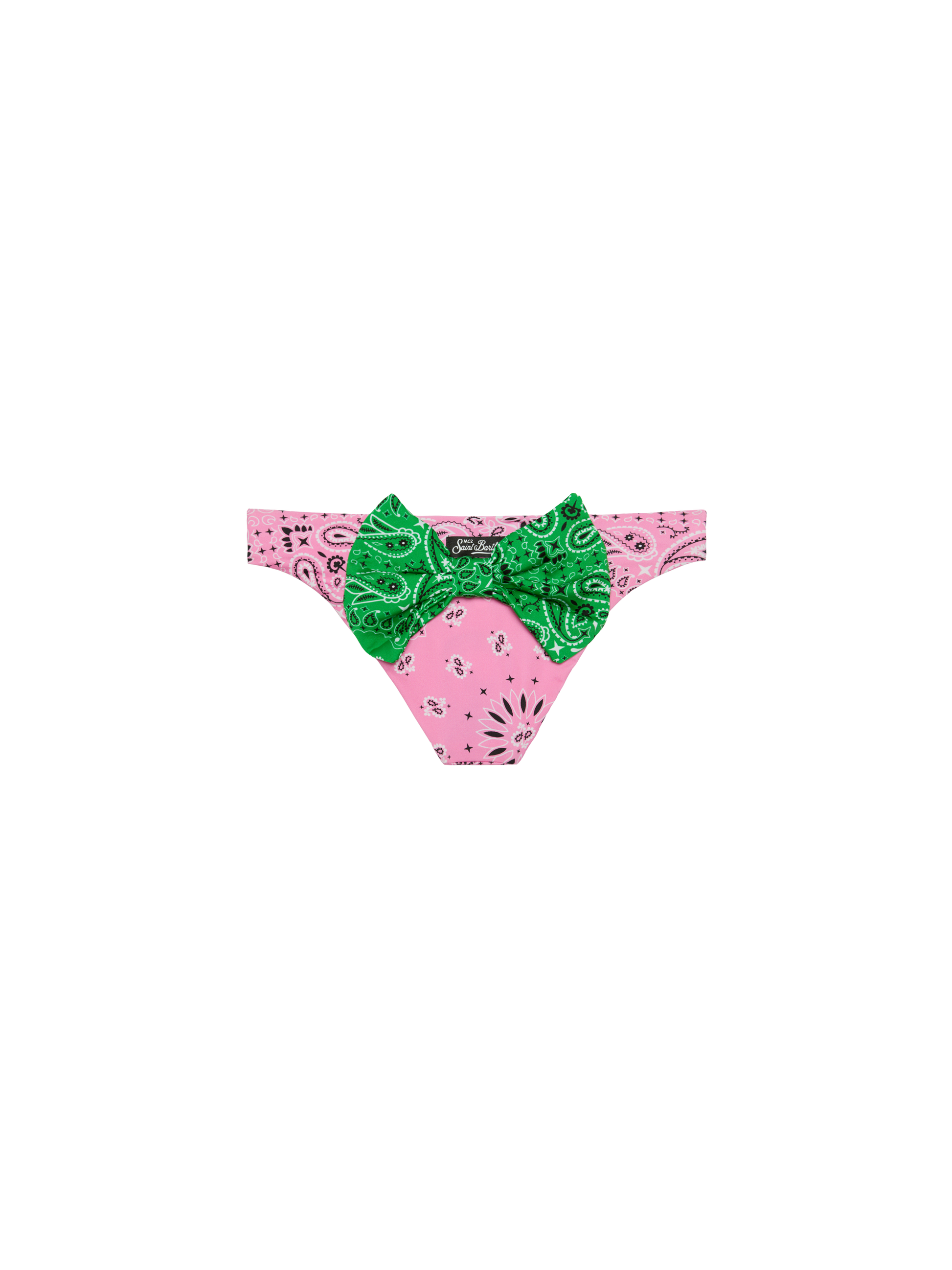 Girl swim briefs with bandanna print - MC2 Saint Barth