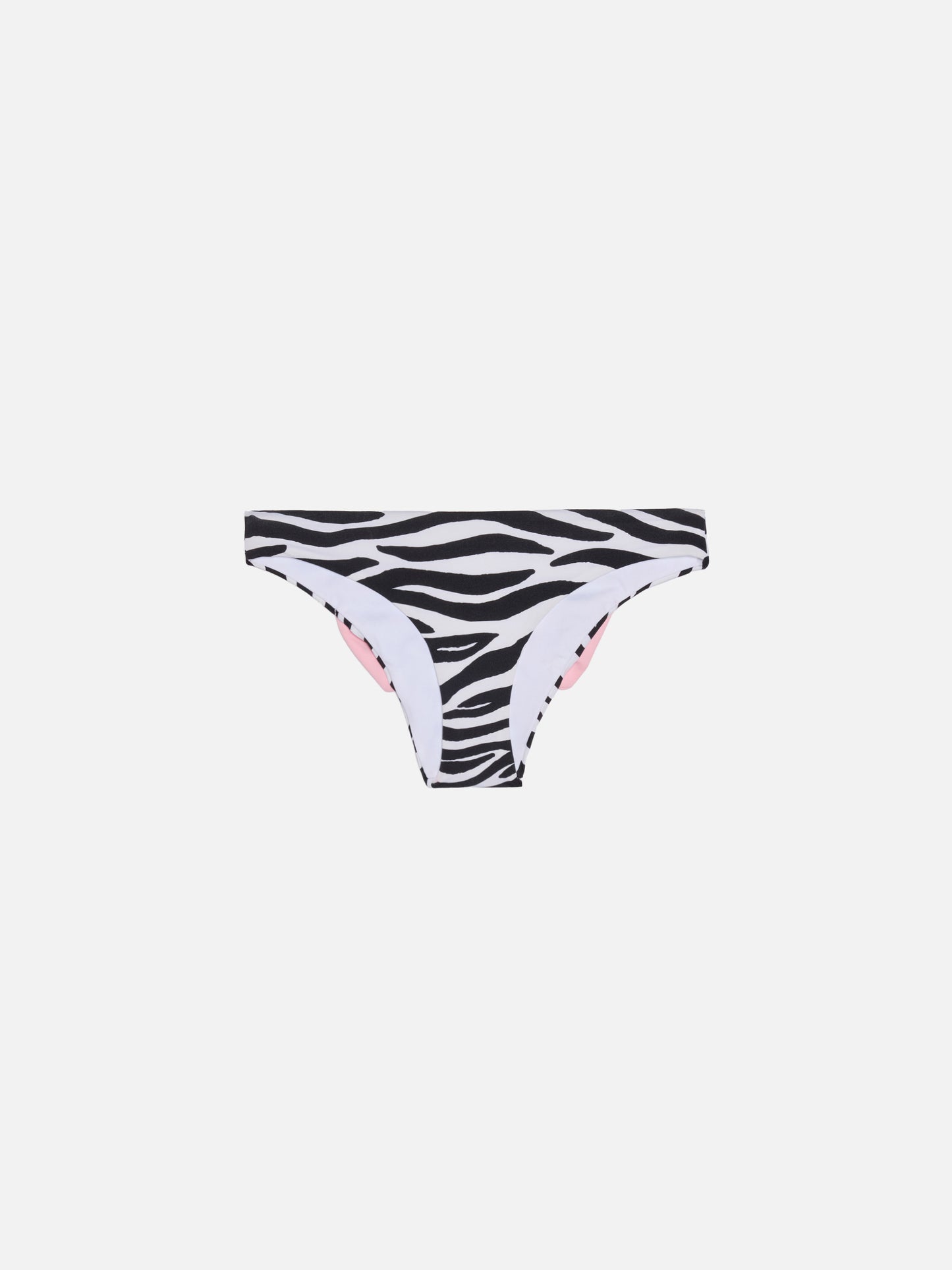 Girl zebra printed swim briefs with bow - MC2 Saint Barth