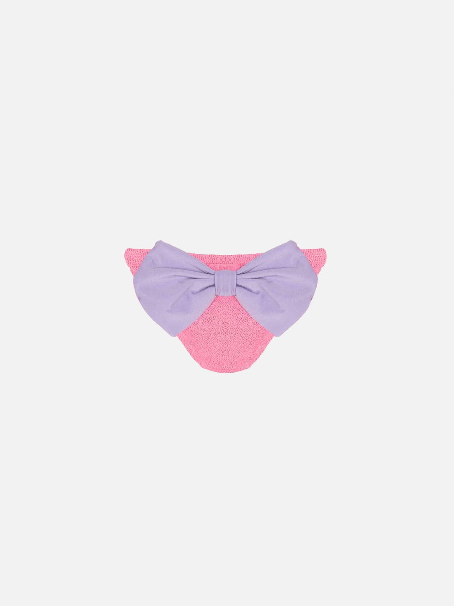 Badeslip „Madame“ ​​in Crinkle-Rosa mit Schleife