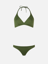 Triangel-Bralette-Bikini für Damen in Militärgrün Gaia Maia