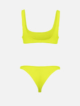 Bikini da donna classico crinkle giallo fluo Naima Naomi