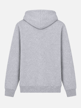 Graues Manhattan-Sweatshirt mit gelbem Logo 