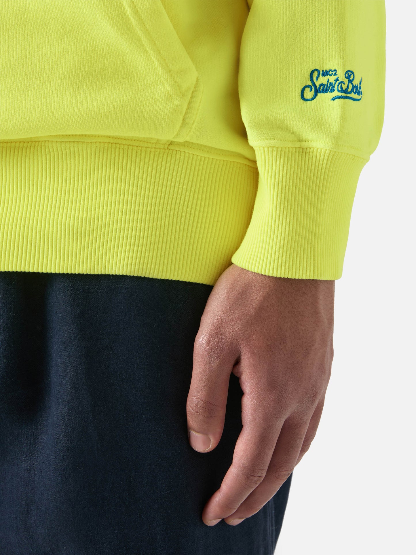 Cotton hooded sweatshirt Manhattan with Surf Club print