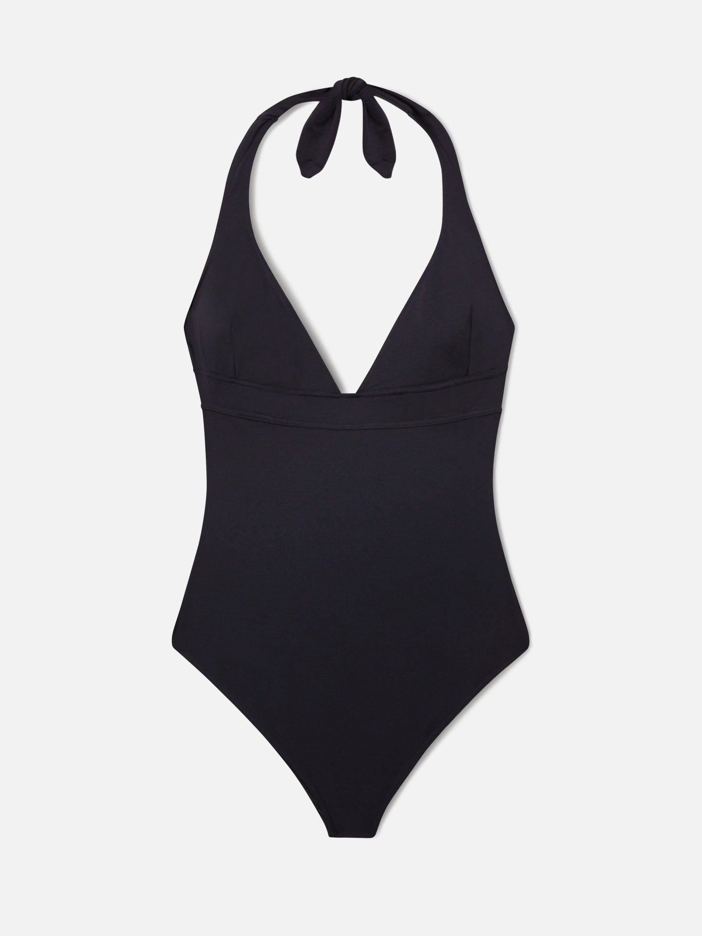 Costume intero Marylin nero con allacciatura al collo 
