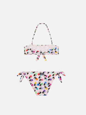 Make up print girl bikini