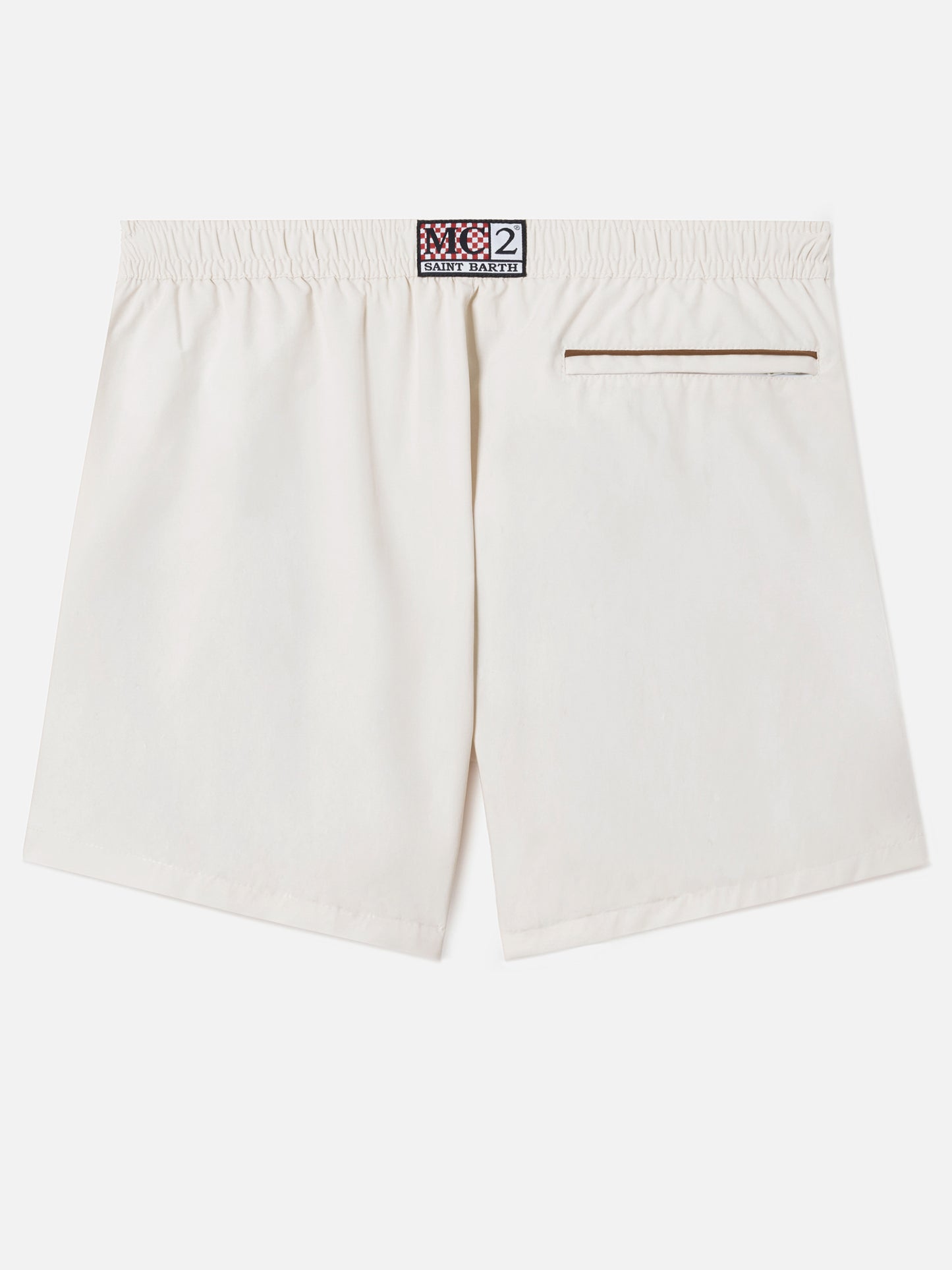 Master Piping swim shorts in white
