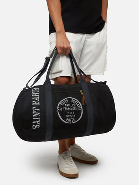 Black travel duffel bag Maxime - MC2 Saint Barth