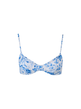 Woman flower scoop bralette beach top May