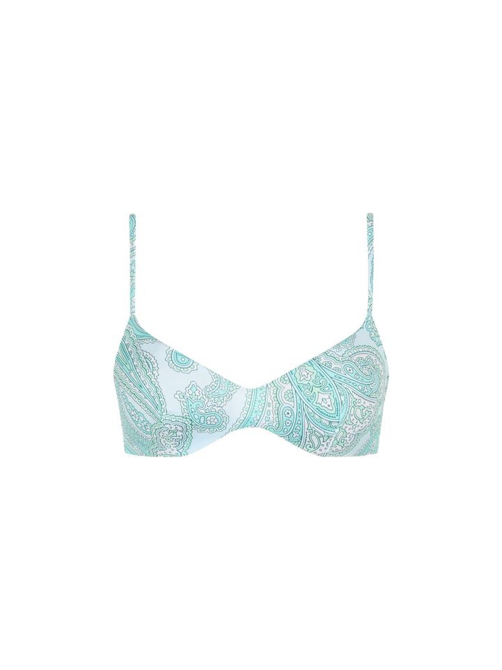 Woman paisley scoop bralette beach top May