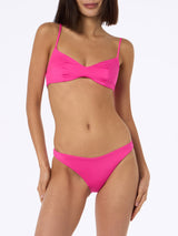 Bikini a bralette da donna rosa fluo scoop May Lido