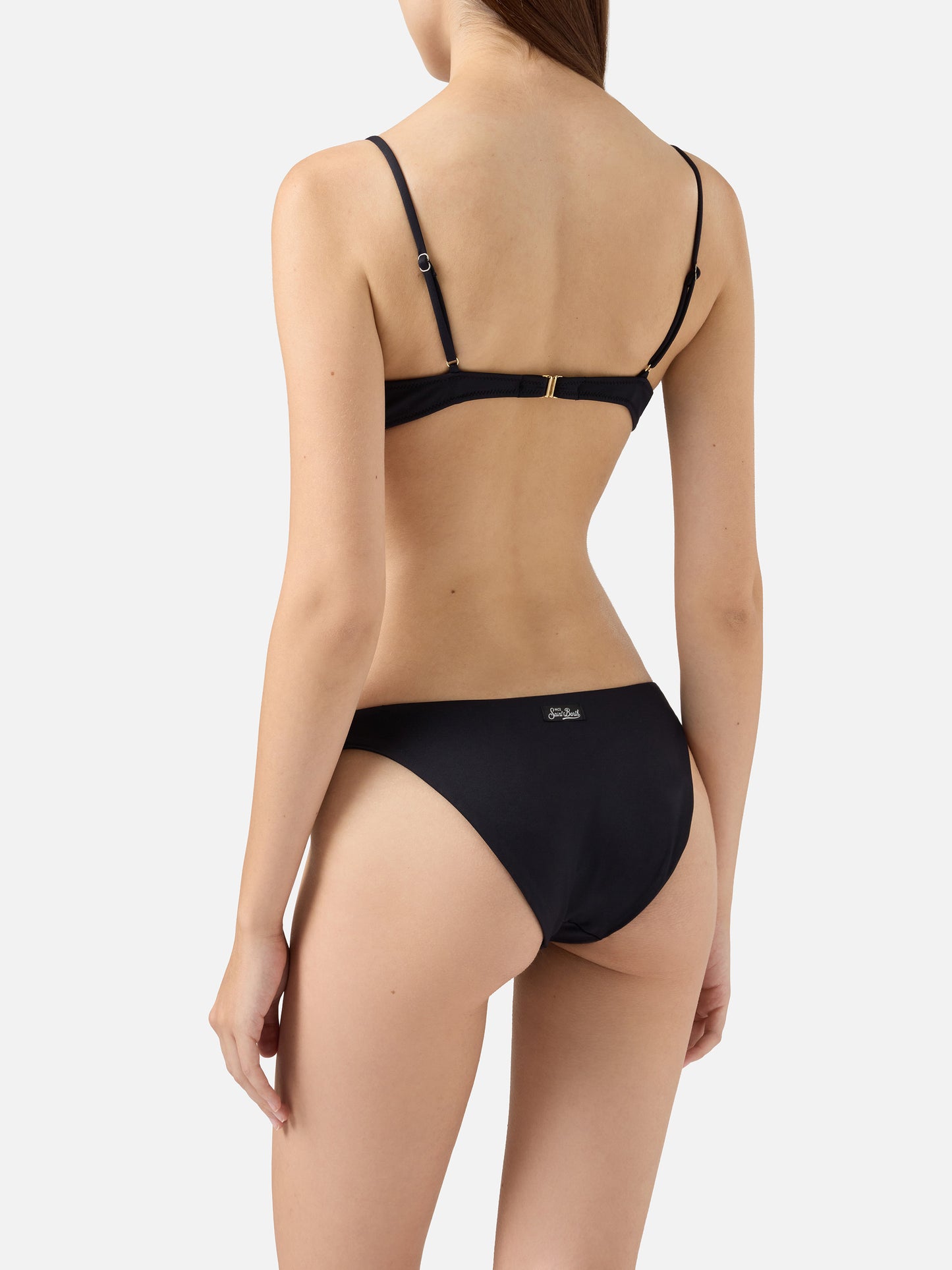 May black scoop bralette top
