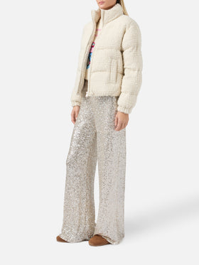 Giubbotto Maddy Tweed imbottito in tweed lurex