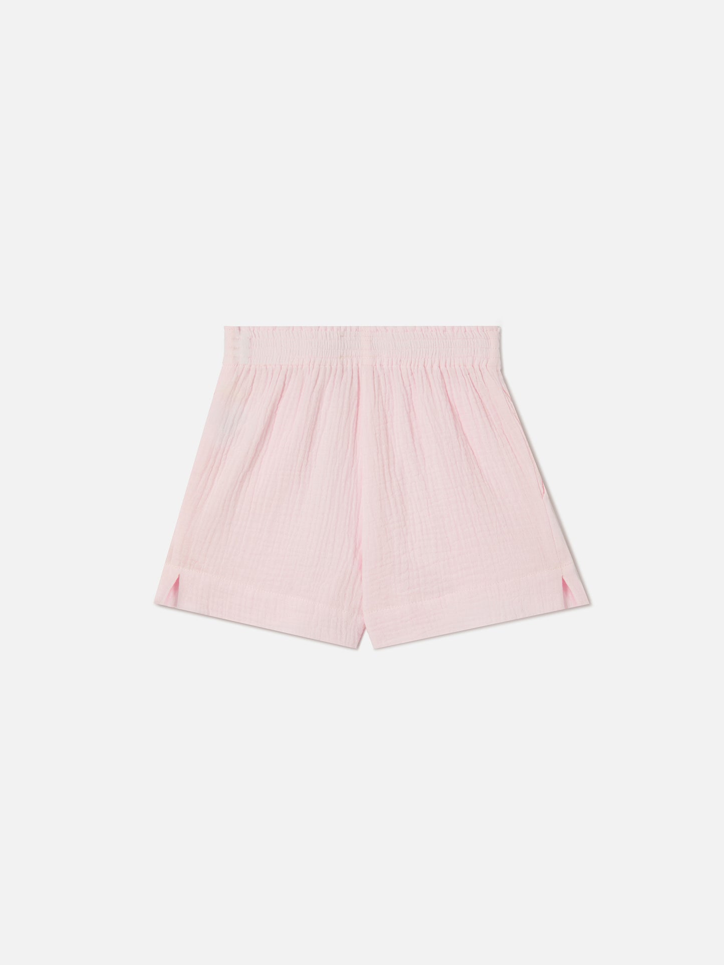 Meave Jr cotton muslin shorts in pink