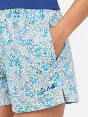 Short pull-up Meave en coton avec imprimé Joanna Luise | MADE WITH LIBERTY FABRIC 