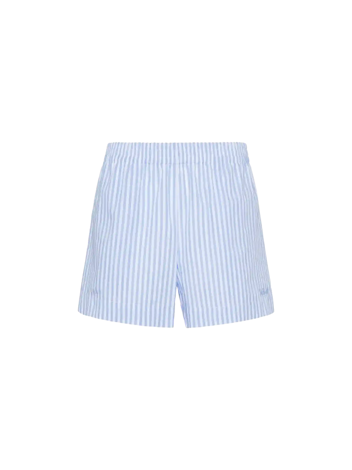 Meave – Pull-Up-Shorts aus Baumwollpopeline mit Streifenmuster