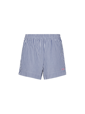 Meave – Pull-Up-Shorts aus Baumwollpopeline mit Streifenmuster