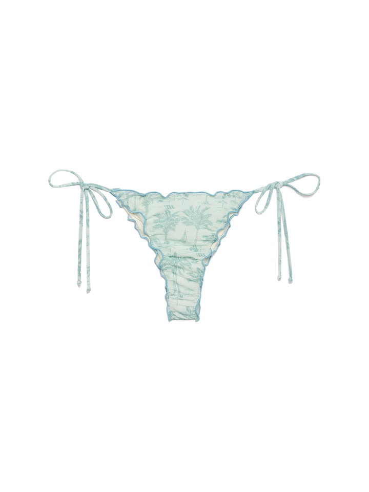 Miami lurex cheeky swim briefs with toile de jouy print - MC2 Saint Barth