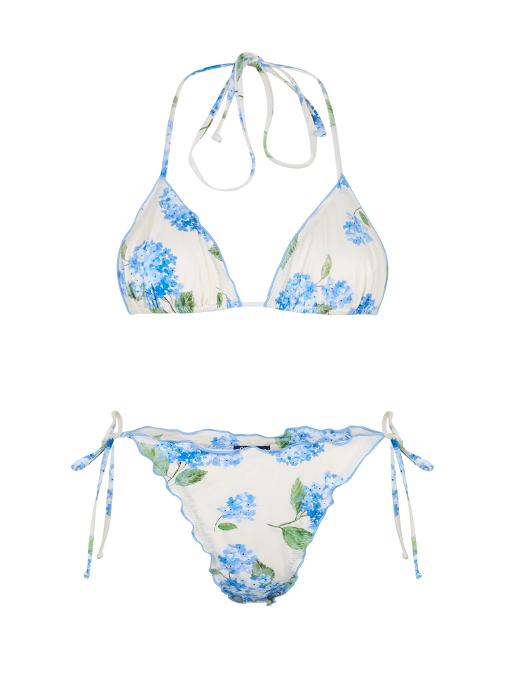 Bikini a triangolo classico da donna a fiori Sagittarius Miami