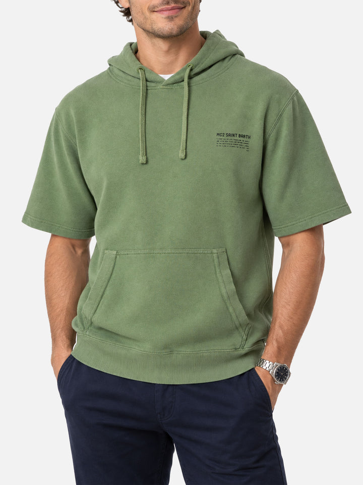 Mike green short-sleeve hoodie