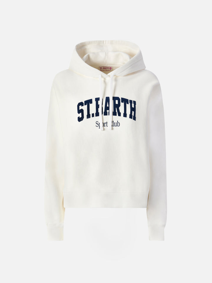 Mindy Baumwollhoodie mit St. Barth Sport Club-Aufdruck