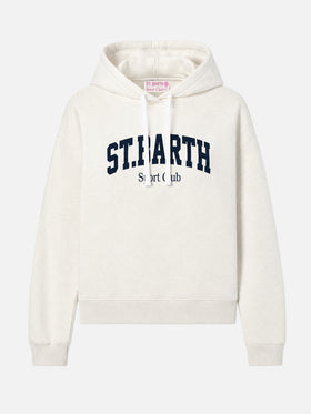 Sweat à capuche en coton Mindy avec imprimé St. Barth Sport Club 