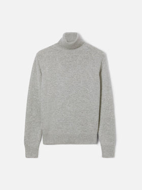 Mélange grey turtleneck Moody in BLENDED CASHMERE
