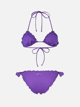 Bikini a triangolo classico viola da donna Sagittarius Moon