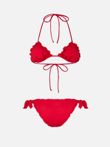 Bikini a triangolo classico rosso da donna Sagittarius Moon