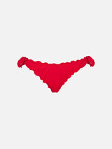 Woman red classic swim briefs Moon