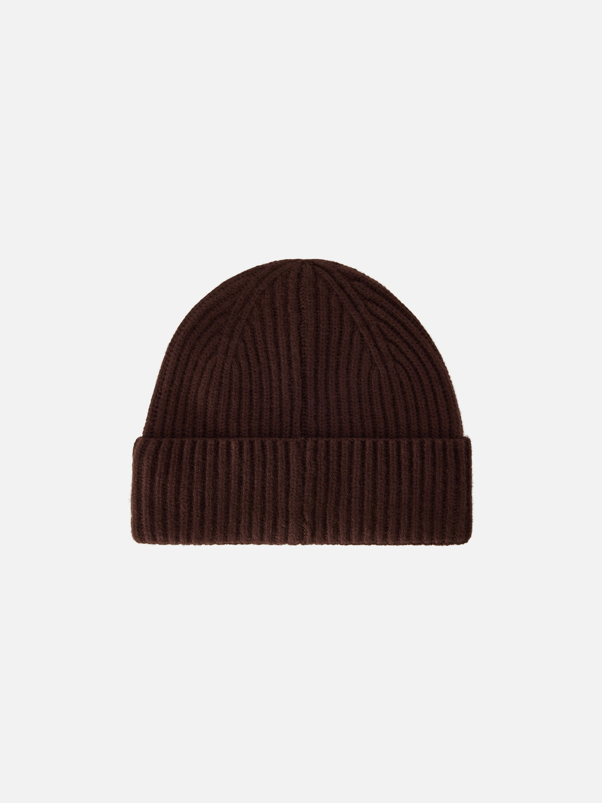 Bonnet en laine Brown Moss avec logo brodé 