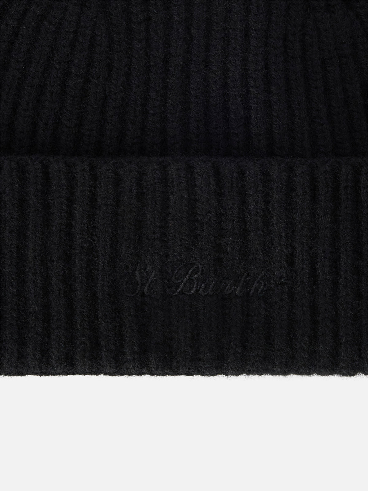 Bonnet en laine Black Moss avec logo brodé 