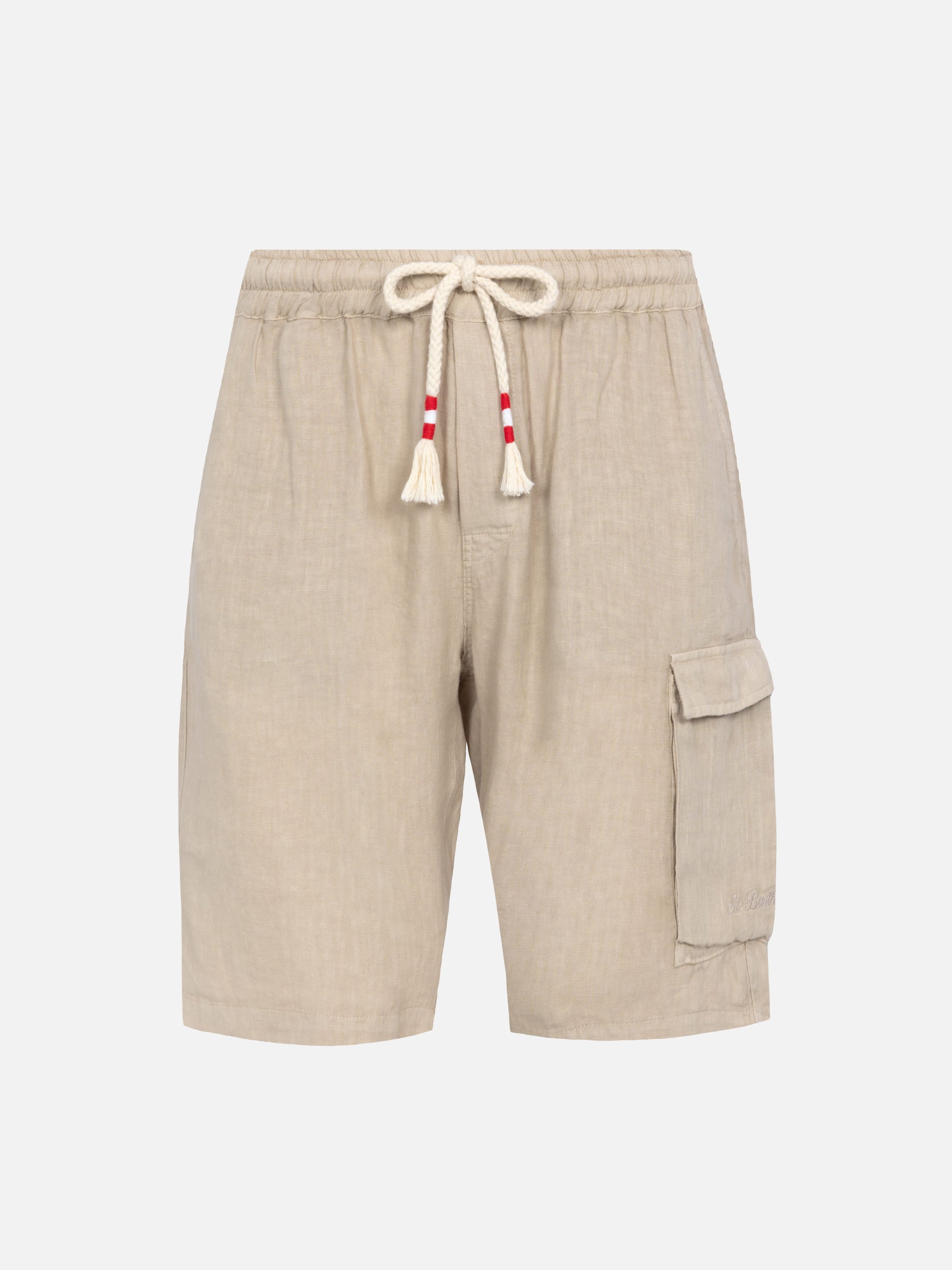 Beige linen bermuda Marseille - MC2 Saint Barth
