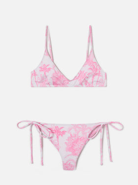 Paloma Marielle pink toile de jouy bikini