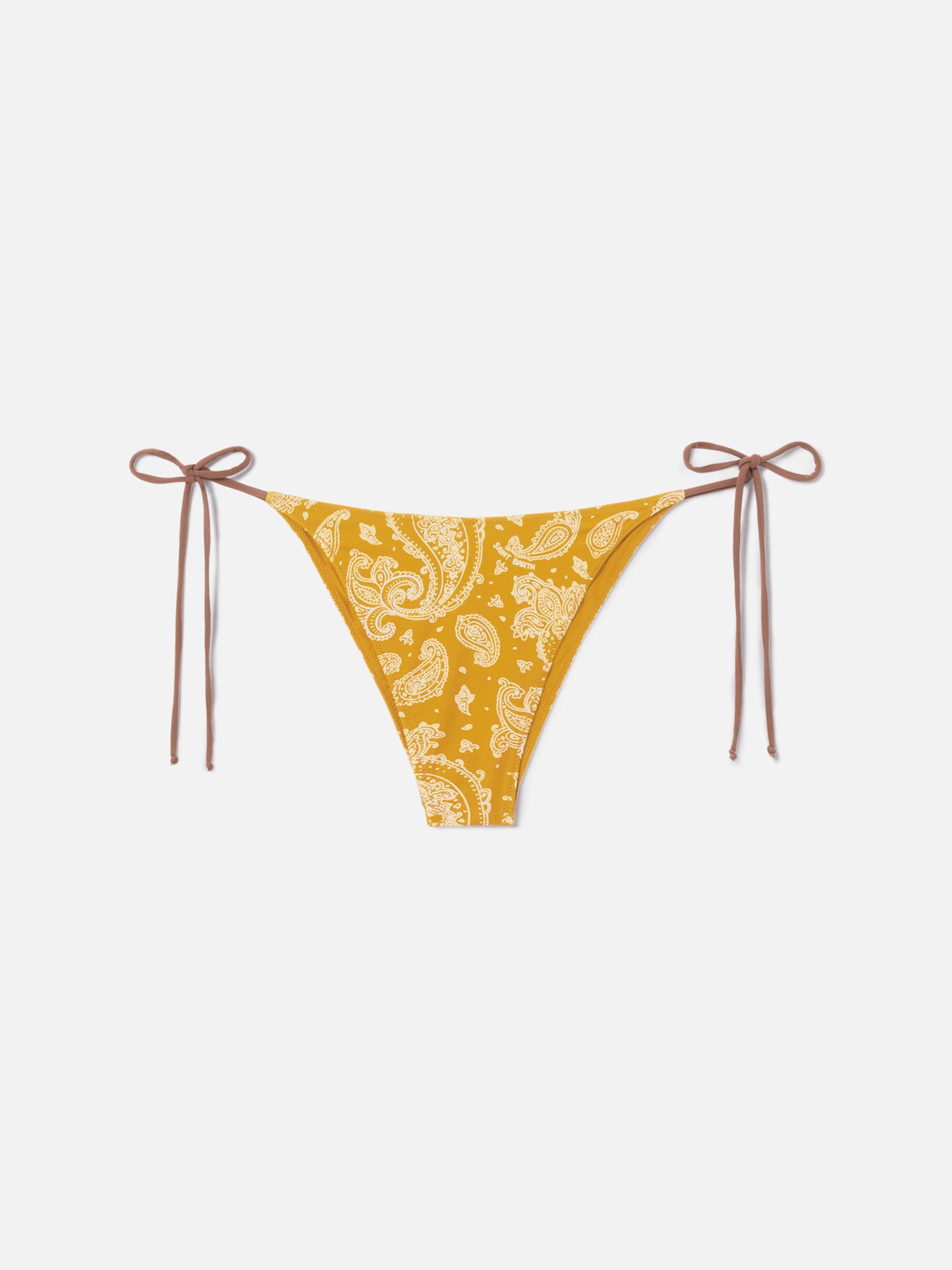 Slip mare Marielle ocra con fantasia paisley