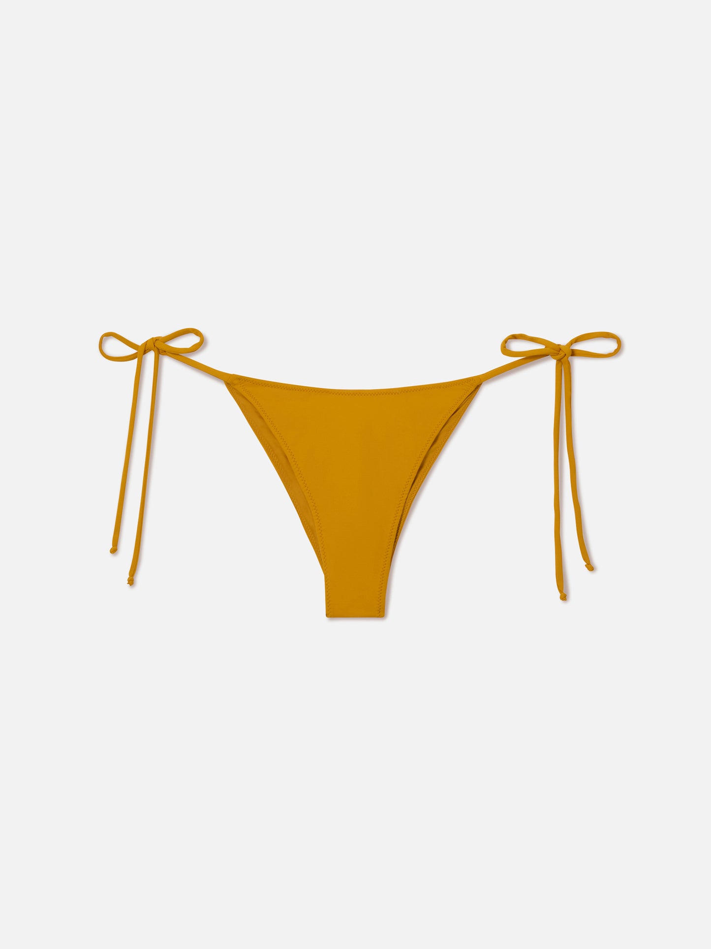 Einfarbige Marielle Bikinihose in Ocker 