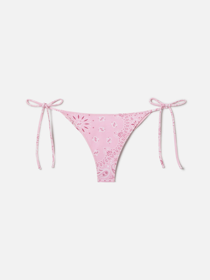 Paloma Marielle pink bandana print bikini