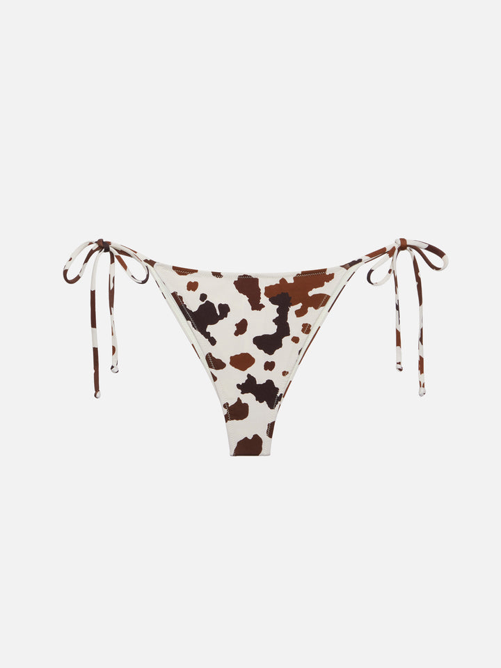 Bikini triangolo Leah Marielle con stampa muccata