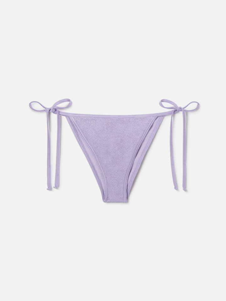 Leah Marielle crinkle lurex lilla bikini