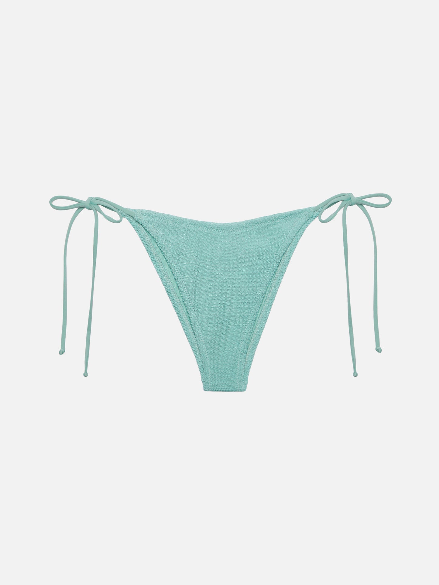 Marielle sage green lurex classic crinkle swim briefs
