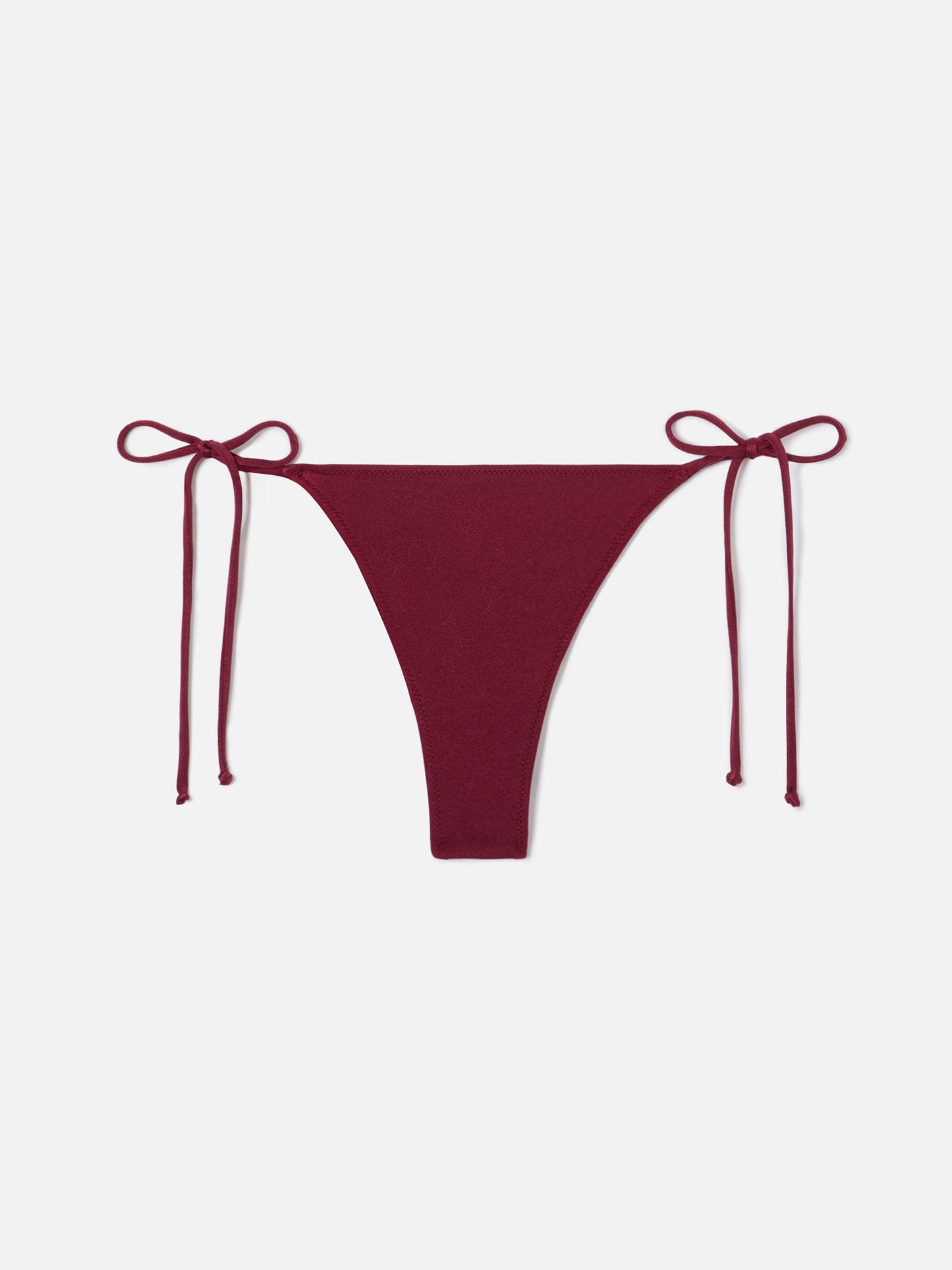 Slip mare Marielle Plate modello brasiliana glossy finish bordeaux