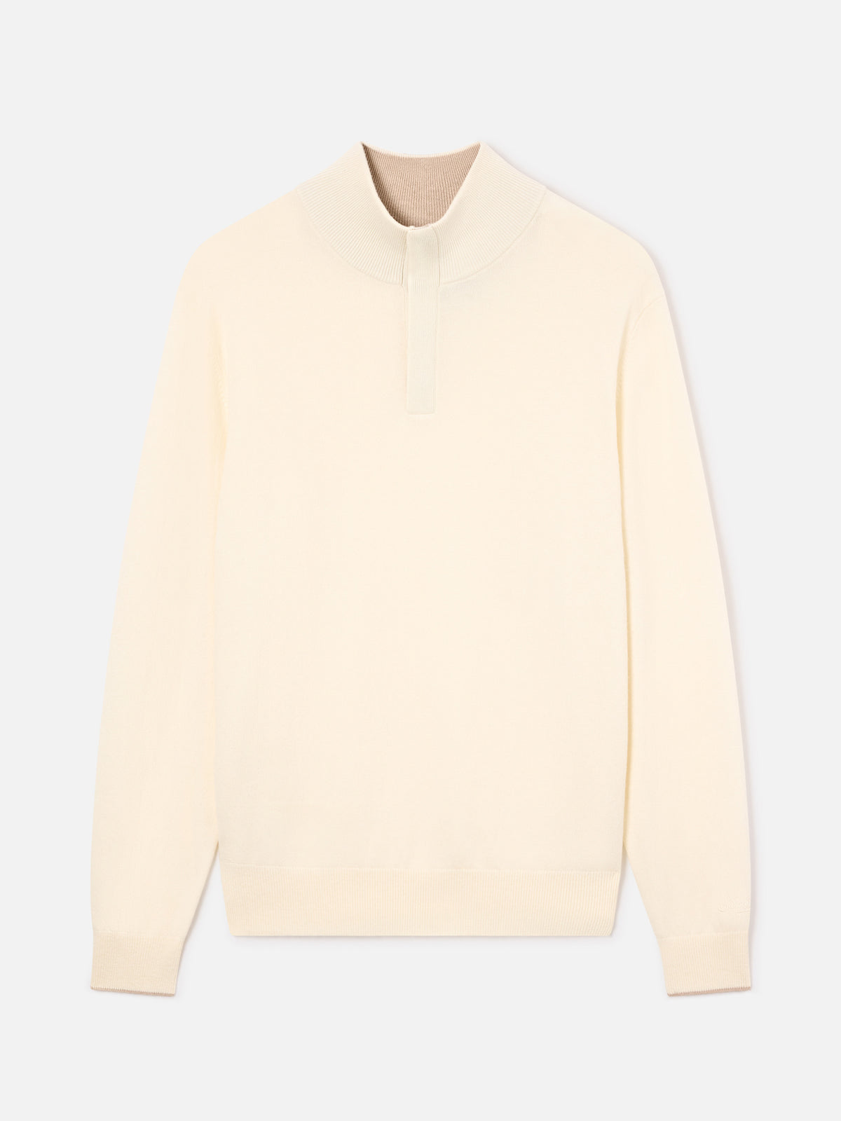 Maglia Marlow bianco panna in misto lana e cashmere con collo alto